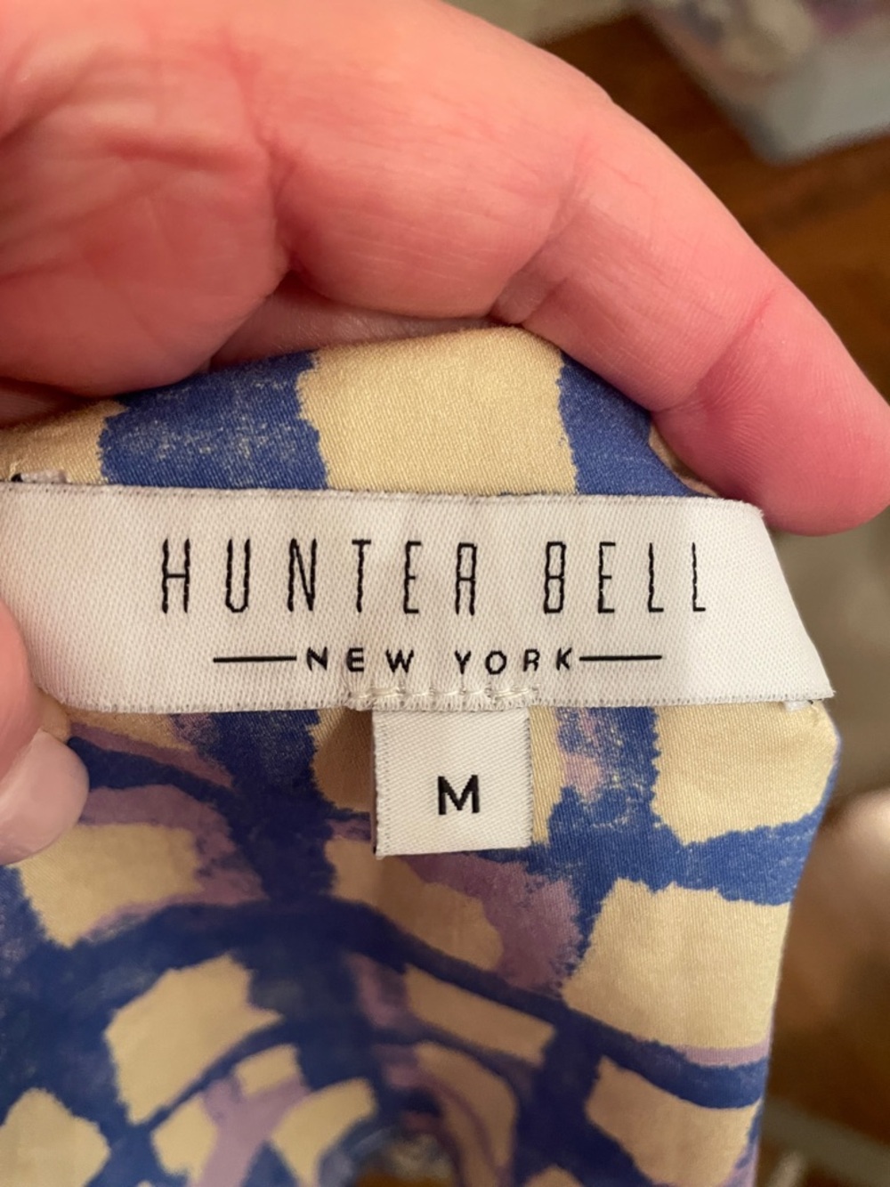 Hunter Bell blue cobblestone Jenkins dress sz M - Picture 6 of 8